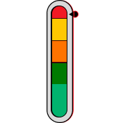 termometro que indica temperatura